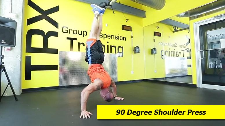 TRX shoulder exercises - 90 degree shoulder press