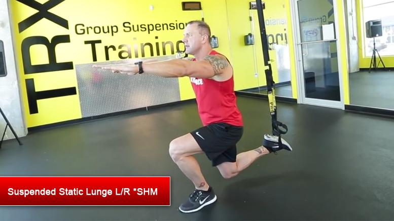 TRX lower body exercises - Suspended Static Lunge LR